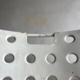 White Lacquered Steel Omstak Chair by Rodney Kinsman for Bieffeplast (1971) Industrial Sled Base