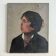Oil on canvas portrait of a young man in profile, quality, late 19th century