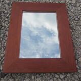 Set of 3 mirrors to hang with wooden frames