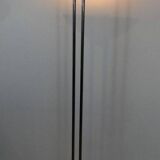 Floor lamp with gunmetal patina and brass