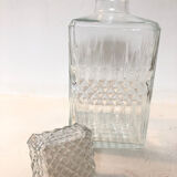 Moulded glass whisky decanter, 1970