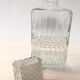 Moulded glass whisky decanter, 1970