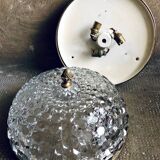 Antique luminaire glass and bronze house lucien gau