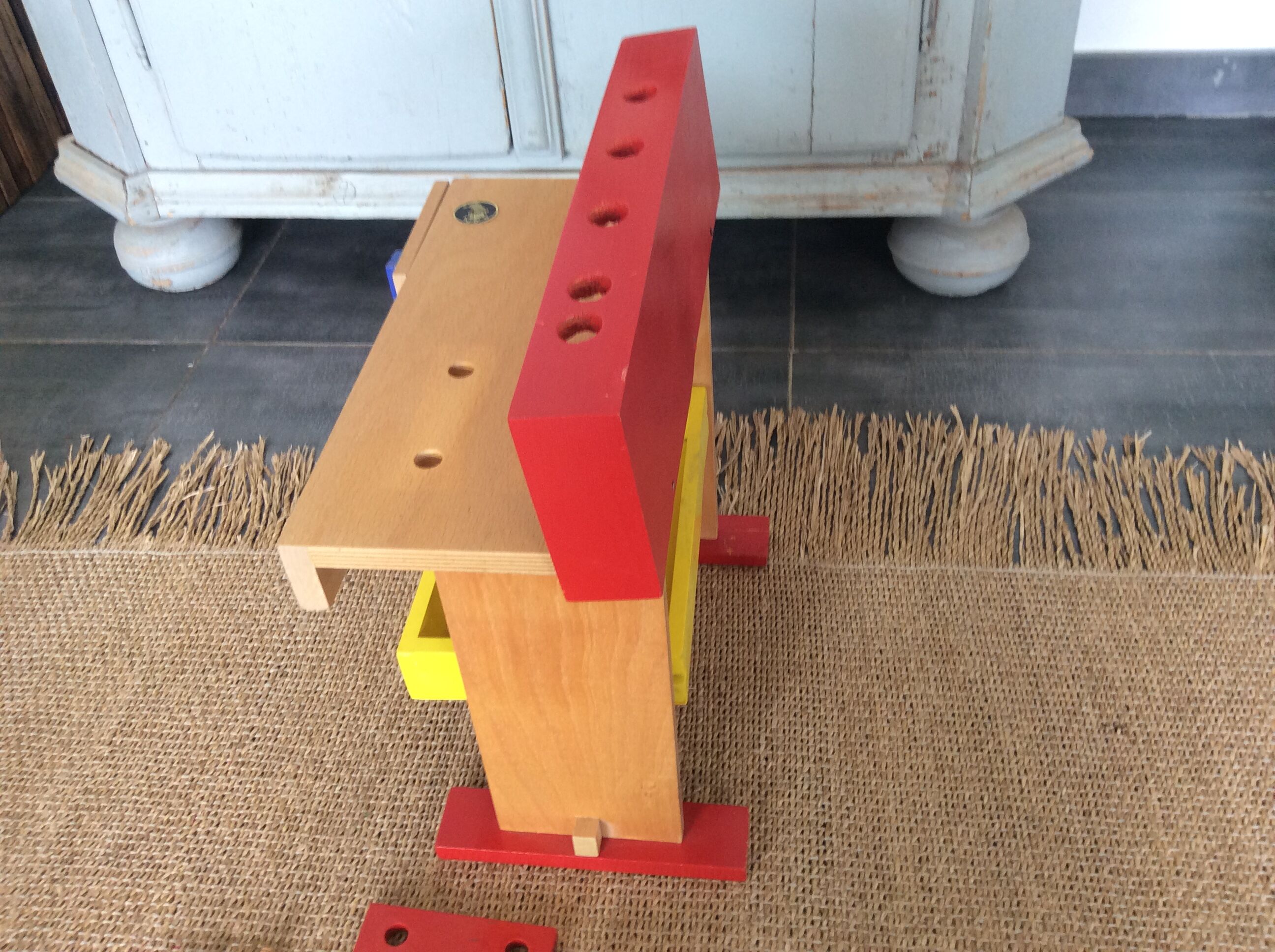Child wooden workbench