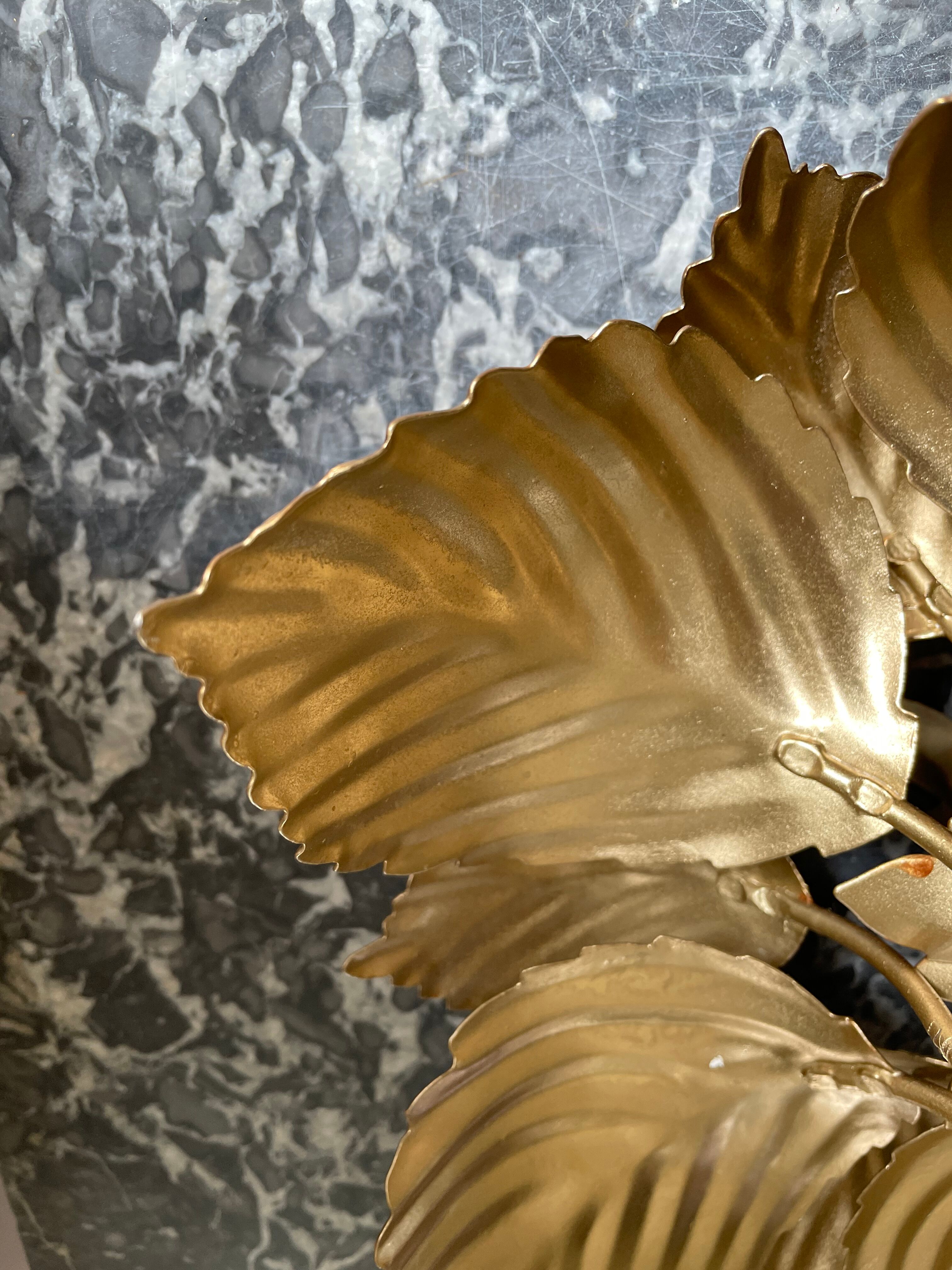 Wall light golden flower