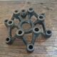Modernist Japanese cast iron candlestick
