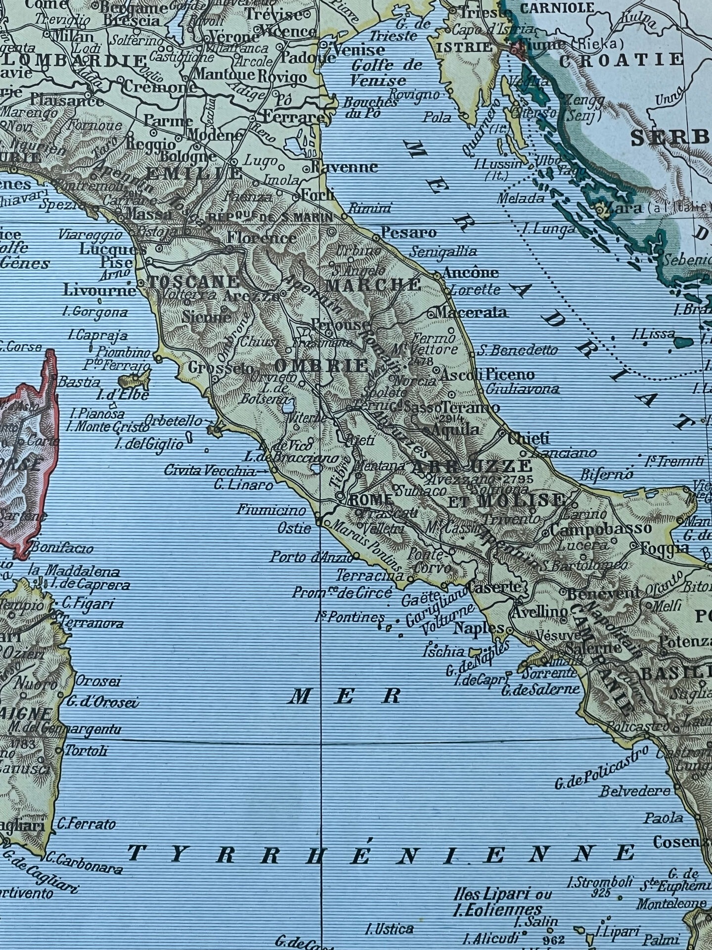 Map of Italy - 20x29cm