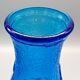 Pair of large vintage blue glass vases, constantin italy