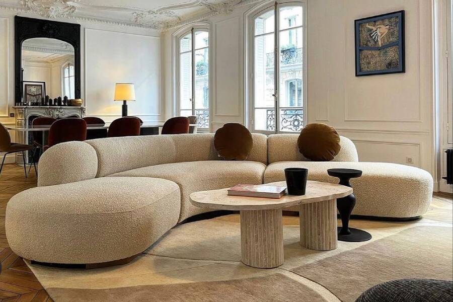 Venus Irregular Coffee Table - Natural Travertine