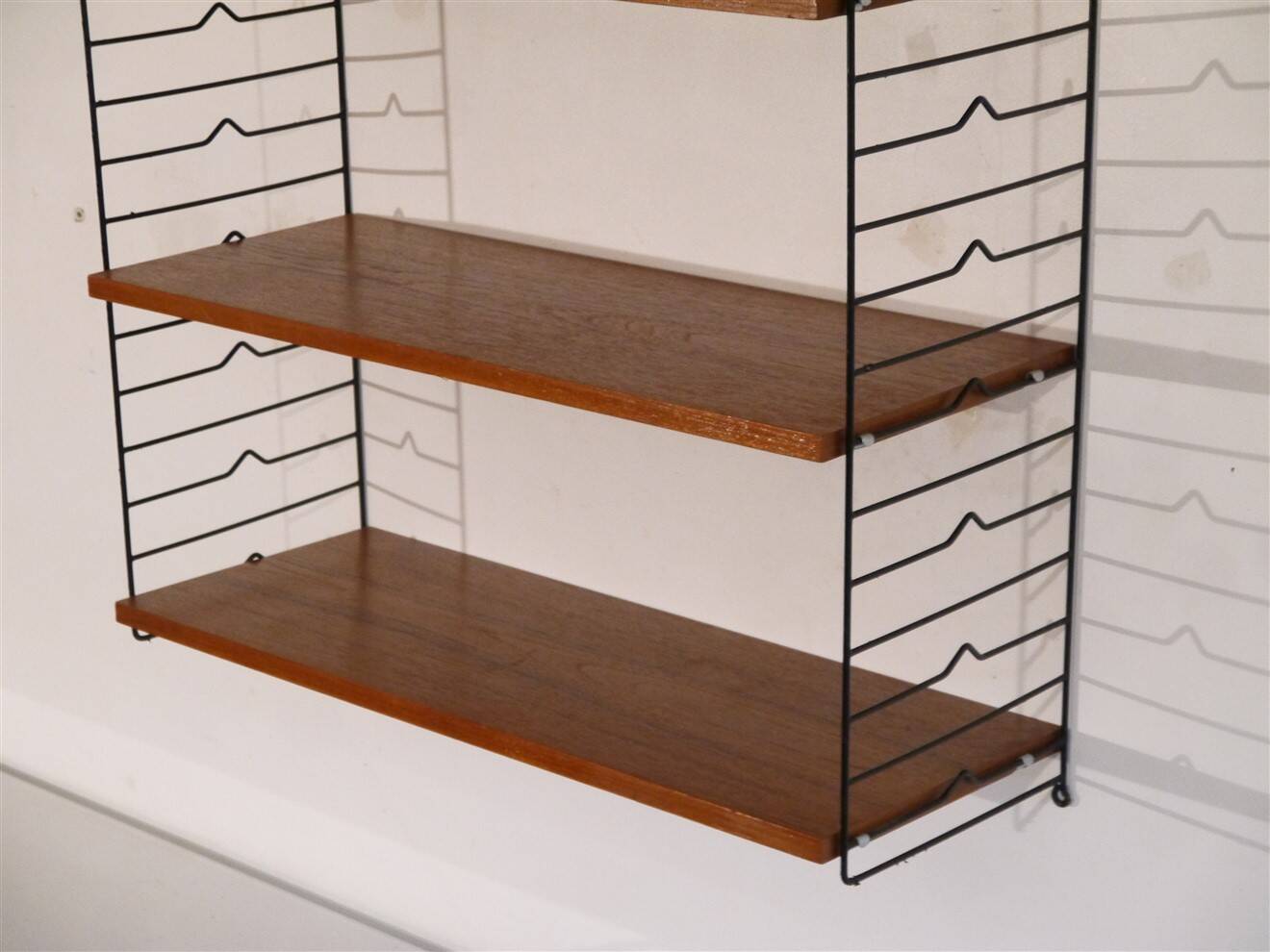 Swedish teak string shelf, 1960