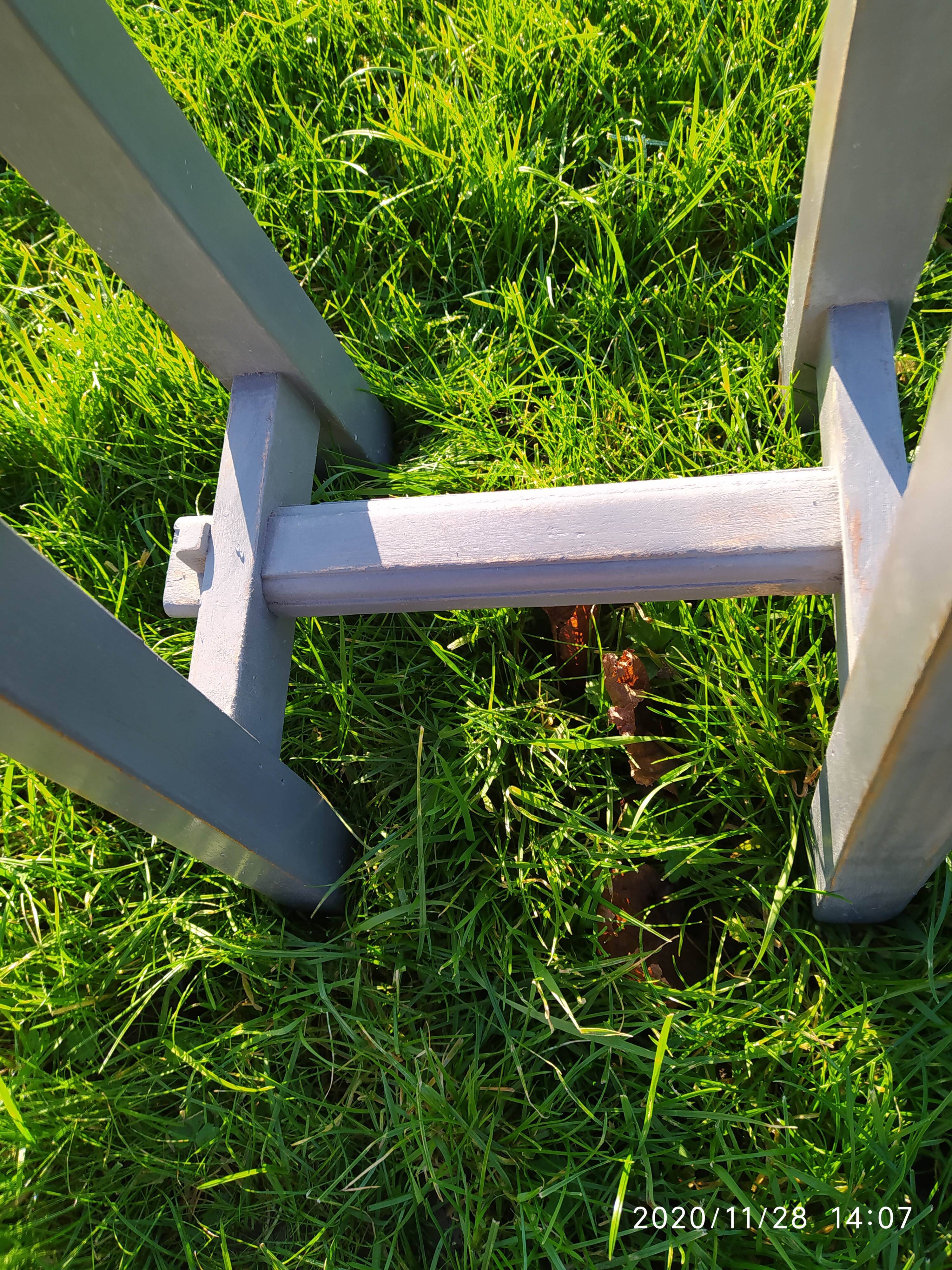 Industrial wooden stool