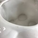 Cache pot éléphant vintage blanc et doré