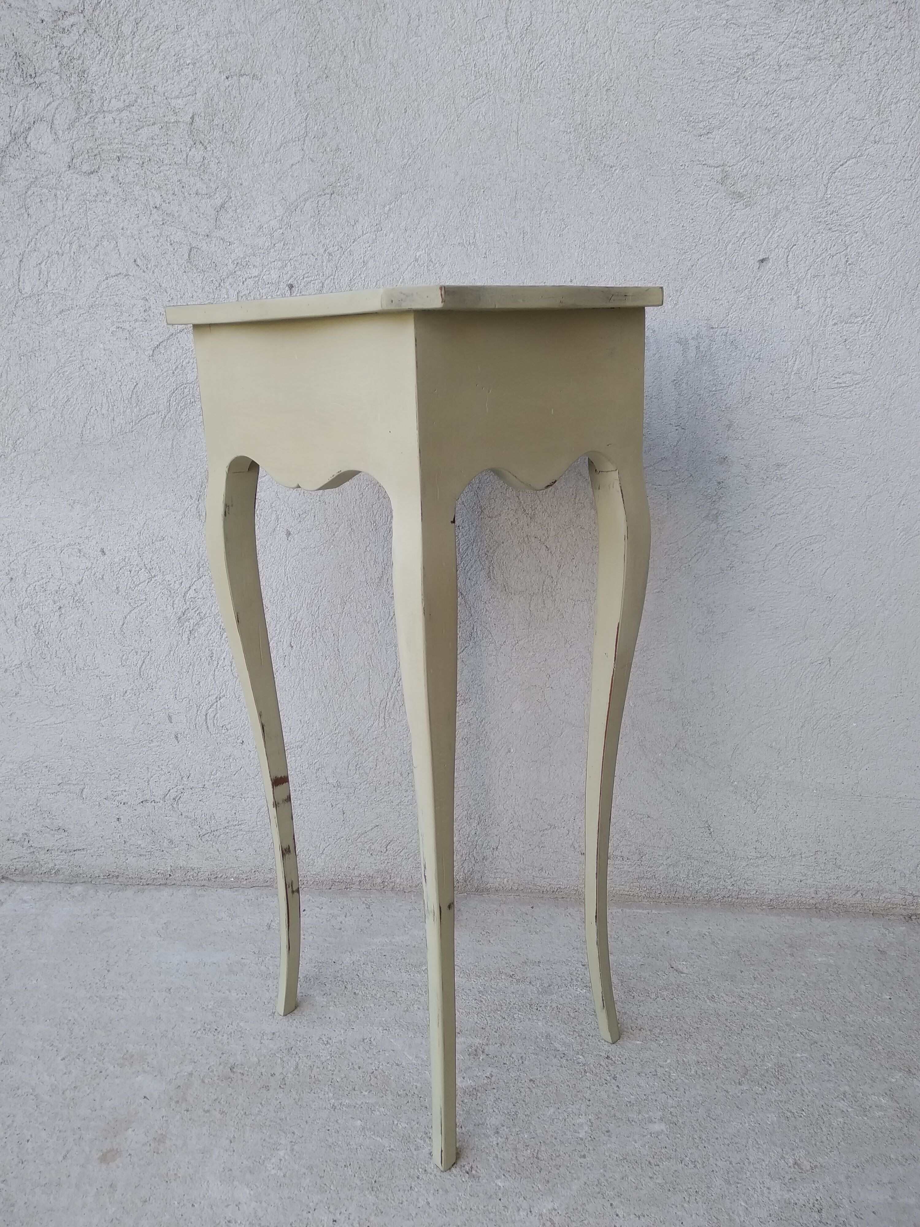 Side table or bedside patinated Louis XV style patinated