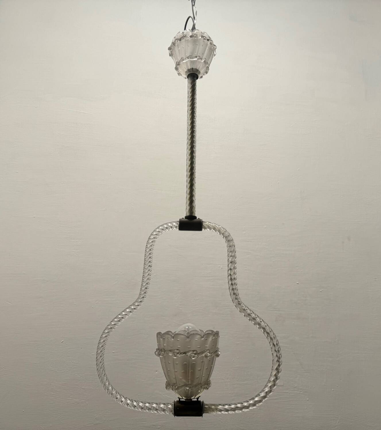 Murano Glass Barovier Light Pendant 1950’s