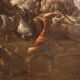 Great 18th-century Italian painting, battle between Christians and Ottomans