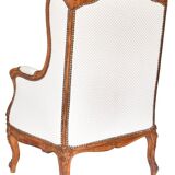 Louis XV style wingback armchair