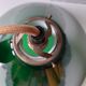 Lampe de plafond en verre d'opaline
