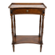 Crossbow Side Table in Louis-Philippe Style – Blonde Walnut, 19th Century