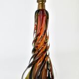 Lampe de table en verre d'uranium Murano, années 1950