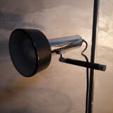 Floor lamp black and chrome 1970