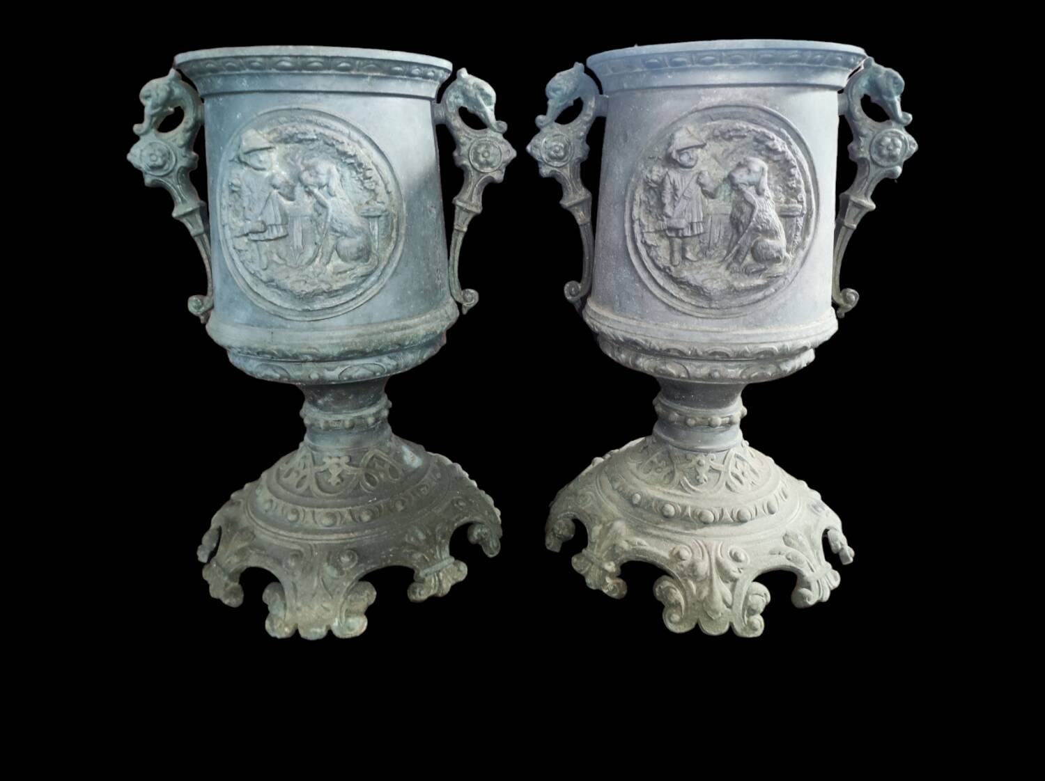 Decorative metal vase