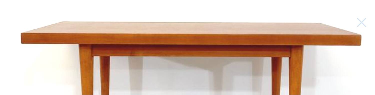 Scandinavian dining table in teak