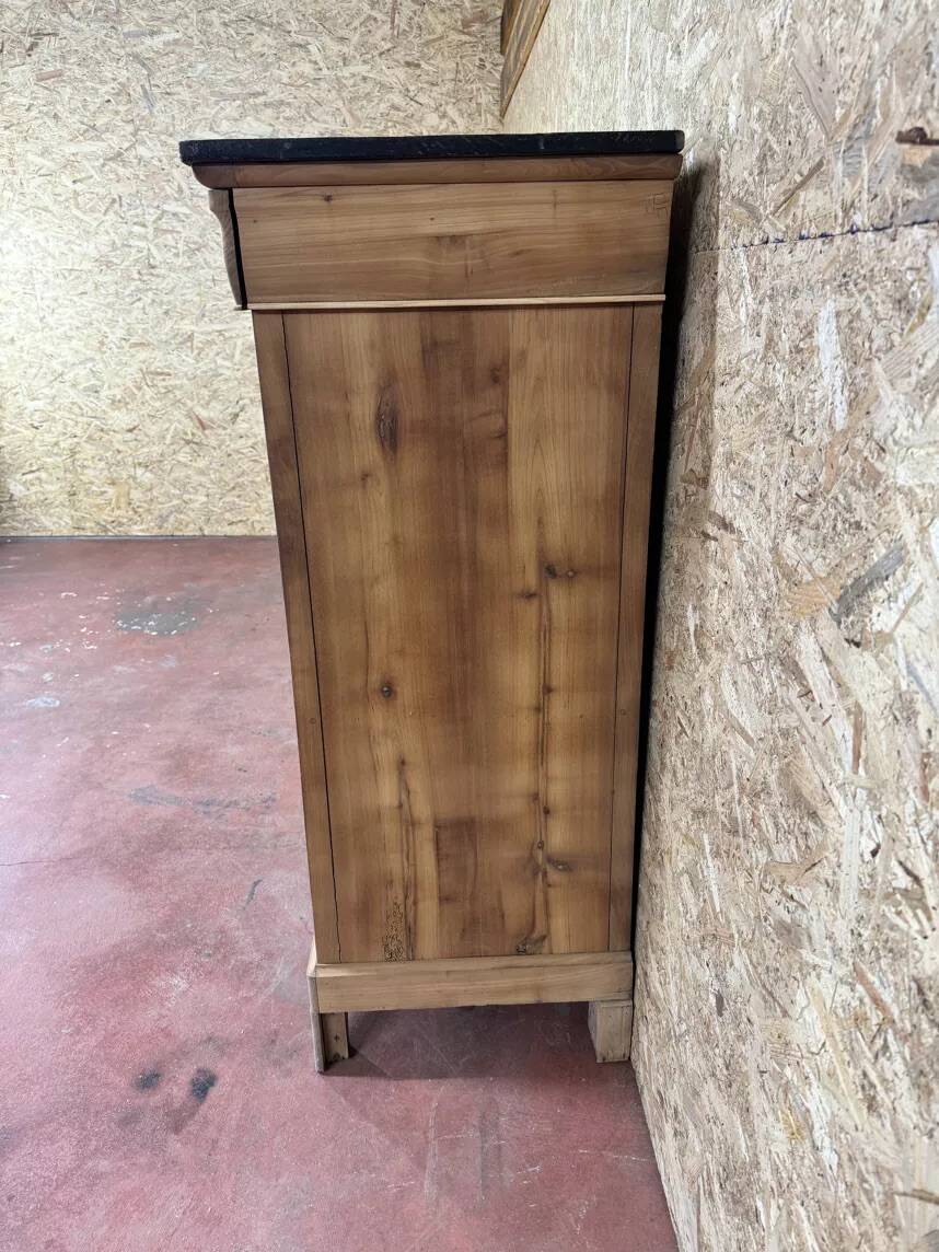 Parisian buffet in cherry wood - Early 20th century - Sandblasted