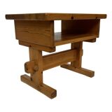 Vintage bedside table side table pinewood 70's design