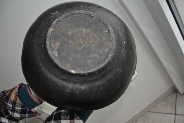 Coupe, panier tressé Accolay bleu turquoise