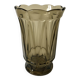 Large smoked glass vase from the 70s