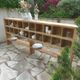 Vintage pitch pine craft furniture, 20 lockers, 2 mobile shelves