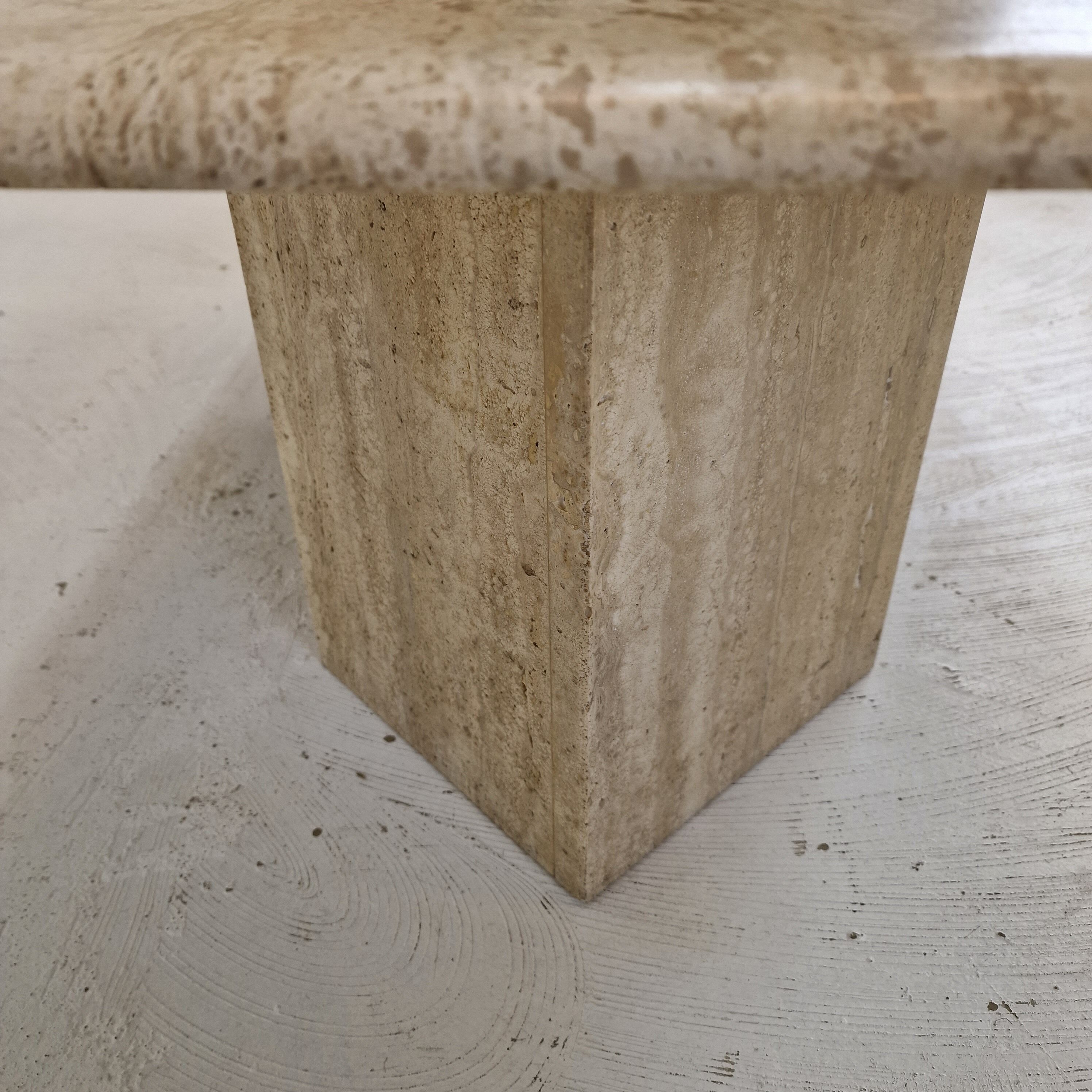 Italian travertine coffee table