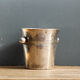 Silver metal ice bucket