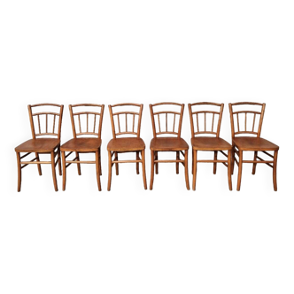6 chaises bistrot Luterma 1950