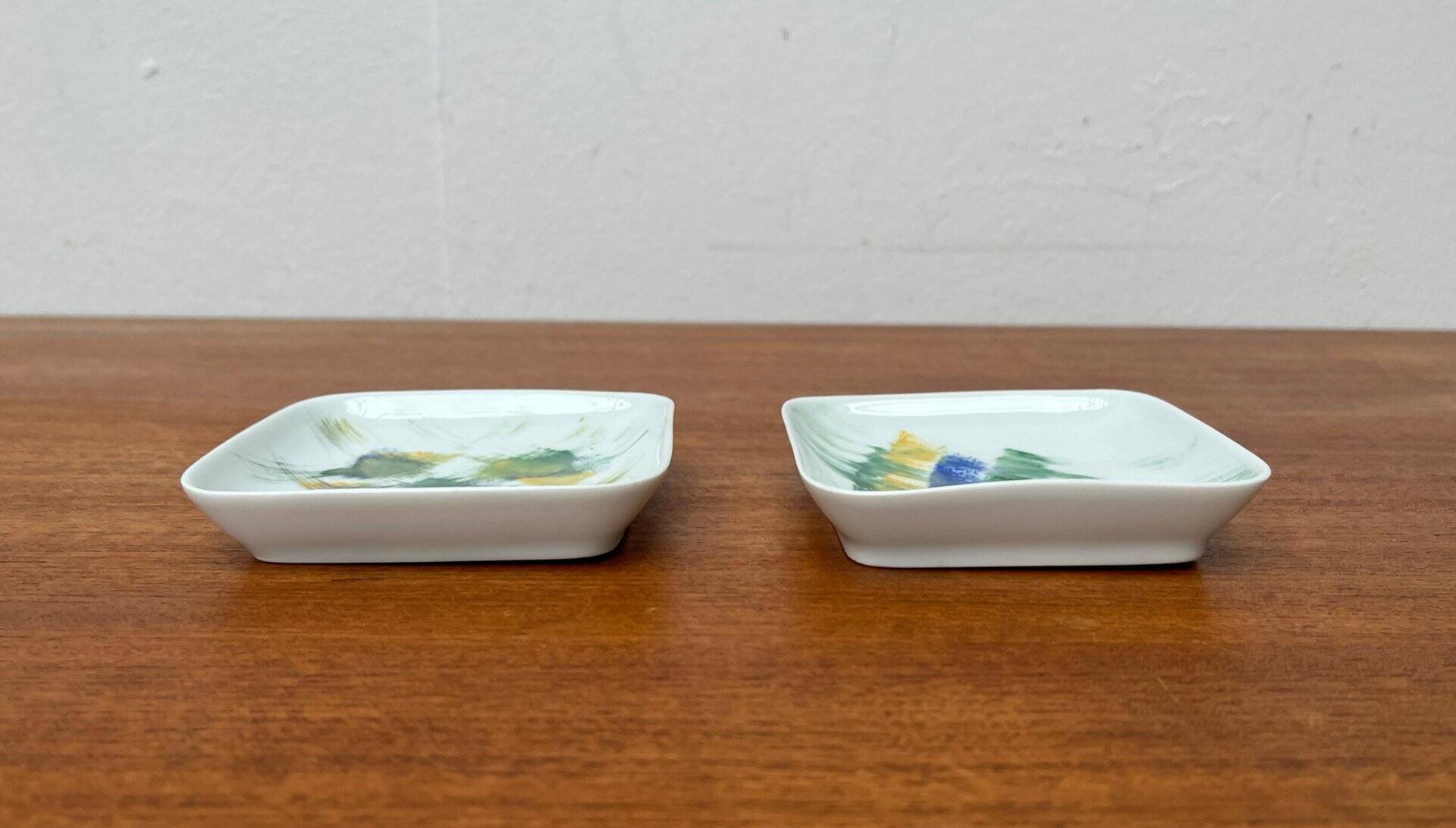 Vintage Danish ceramic wall plates from Bornholm, set of 2.