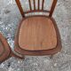 Paire de chaises de bistrot bois