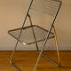 Lot 4 chaises pliantes vintage métallique