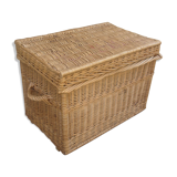 Wicker travel trunk