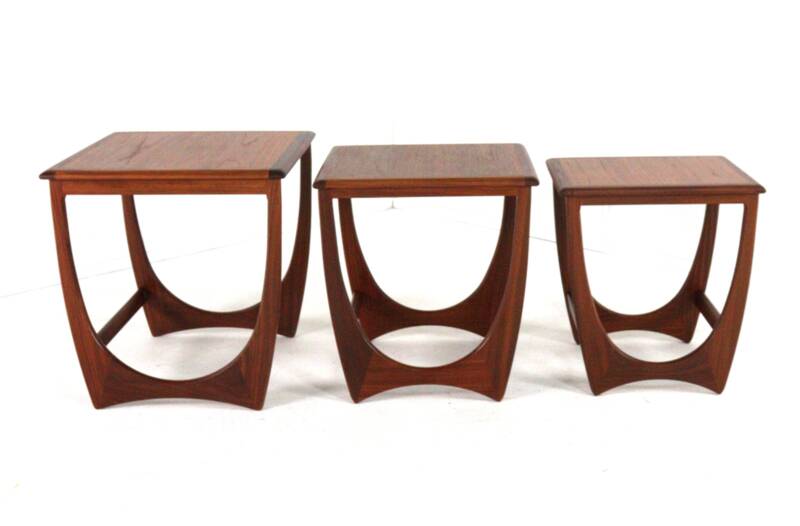 G-Plan Fresco nesting tables 'Dogmersfield' - mid century modern teak