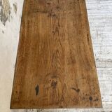 Oak console side table