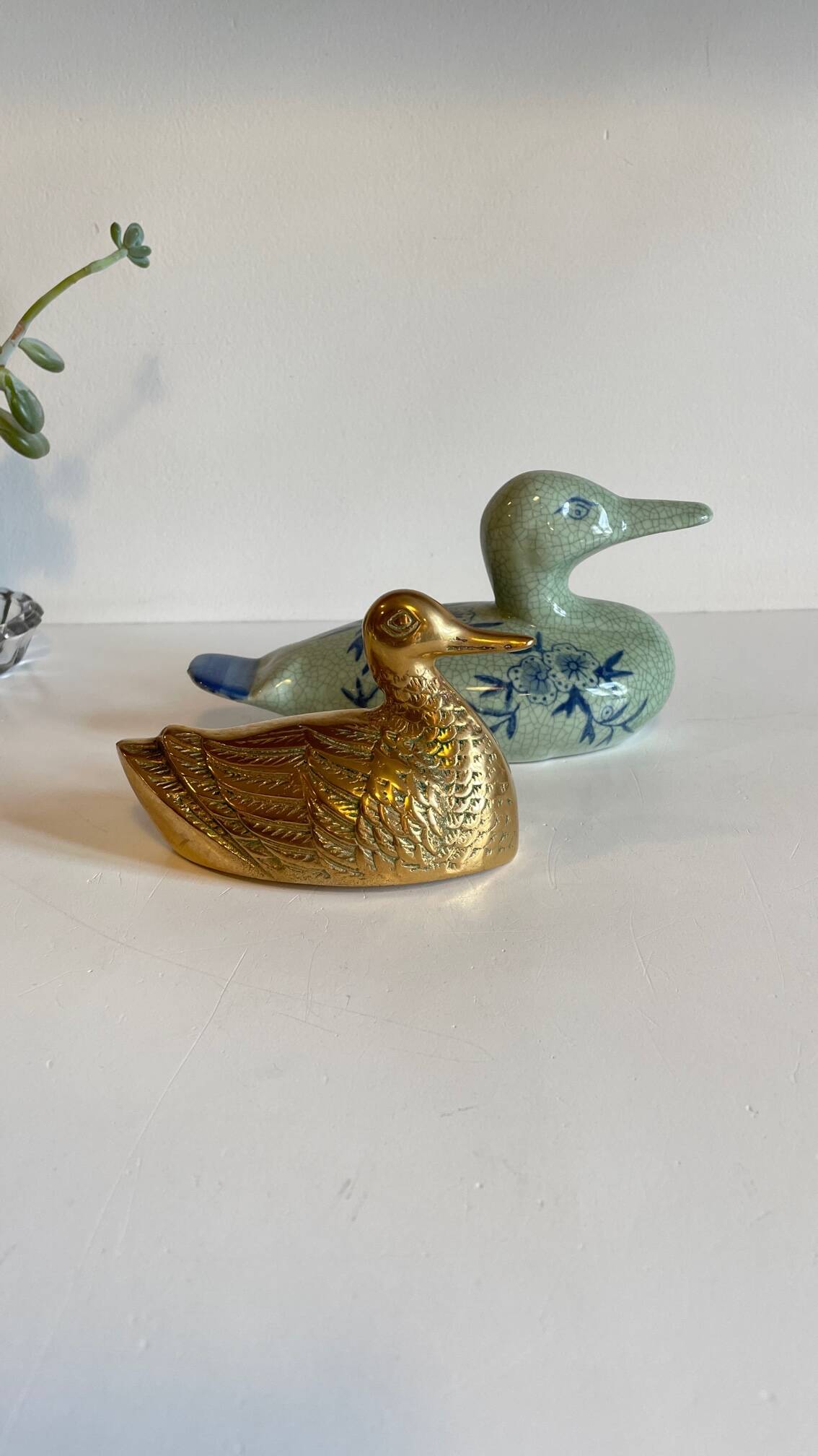 Canard en laiton vintage