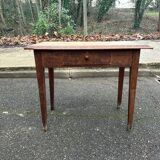 19th-century Parisian solid wood side table