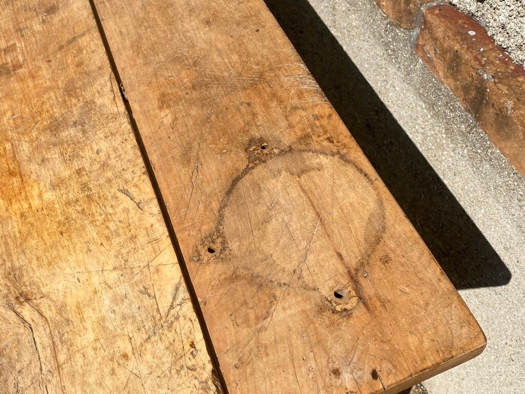 Farm table dining kitchen with solid wood dining 1950 150x79x72cm