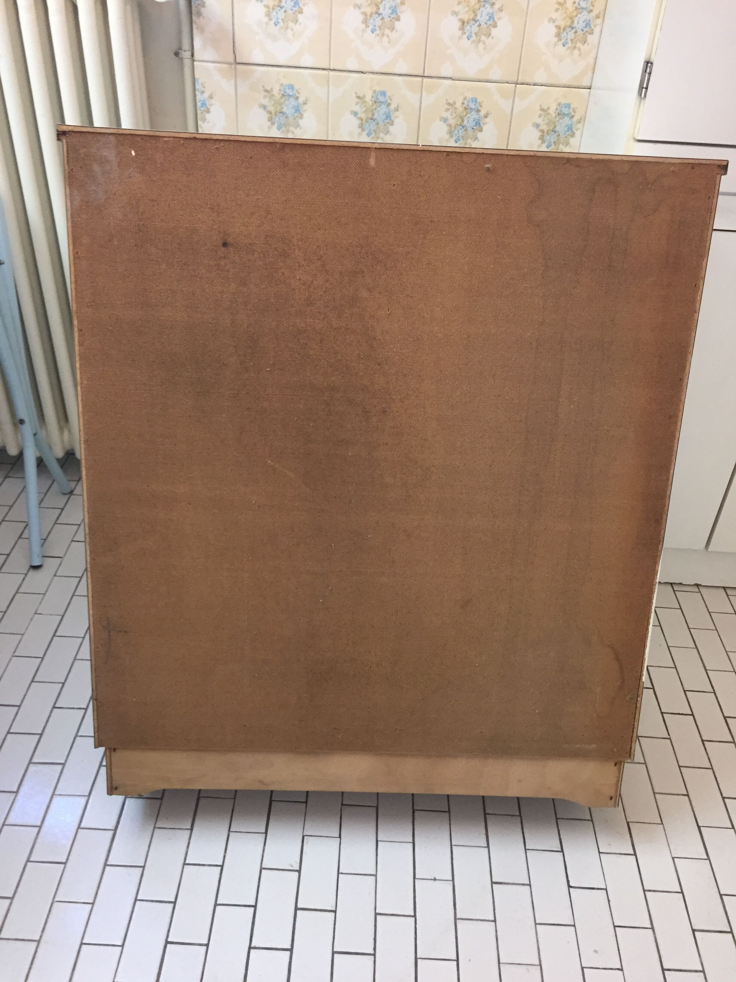 Bathroom cabinet in formica 70s