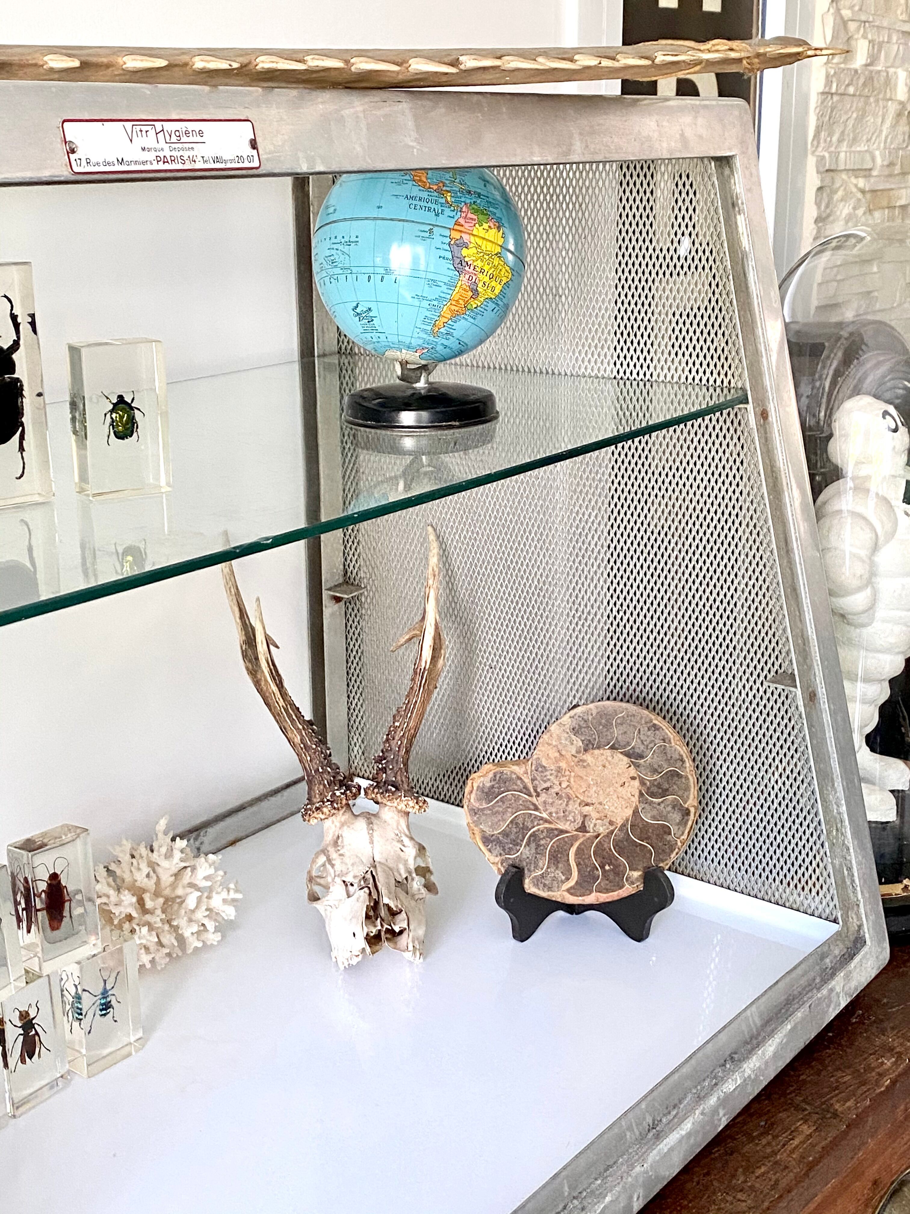 Old stainless steel window