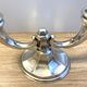 Ancien Bougeoir Chandelier Allemagne 1930 Art Déco Wilhelm Wolff Plaqué Argent