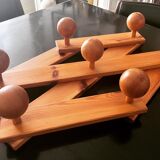 Brutalist accordion coat rack