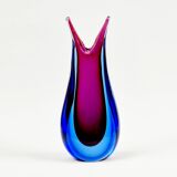 Vase Sommerso en verre de Murano du milieu du siècle par Flavio Poli pour Seguso, Murano, Italie, années 1960