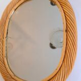 Rattan mirror