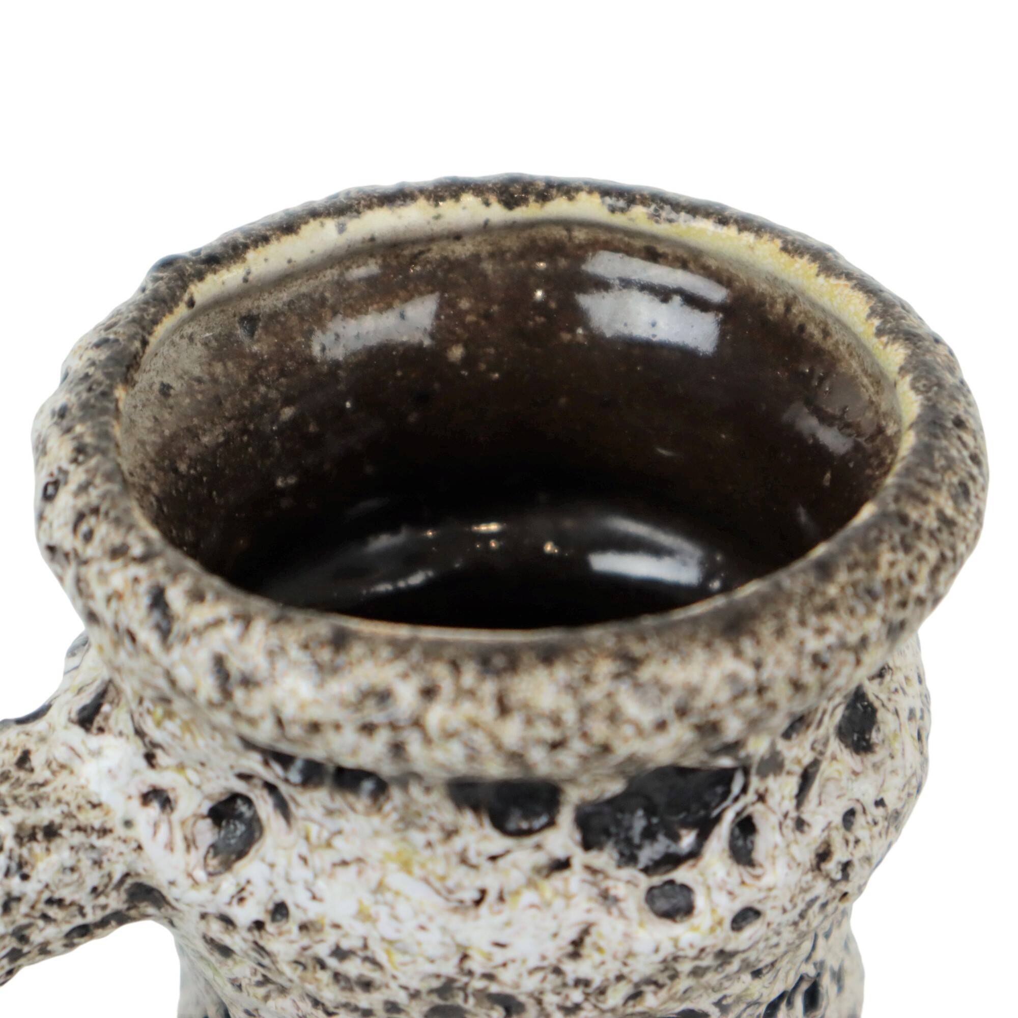 Fat Lava Design Vase West Germany Pottery Scheurich Lora 496-18